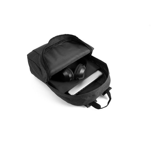GIJON. Mochila para portátil de poliéster reciclado de alta densidad 600D y forro de poliéster reciclado 210D