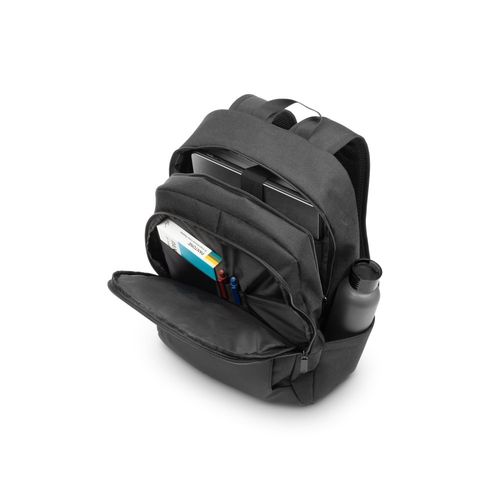 black DRAMMEN. Mochila para portátil en poliéster reciclado de alta densidad 600D