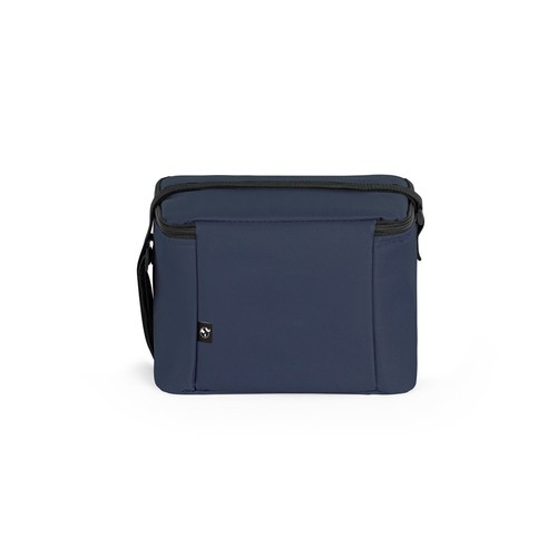 blue CANCUN. Bolsa térmica de poliéster reciclado 600D con correa de cincha ajustable 7 L