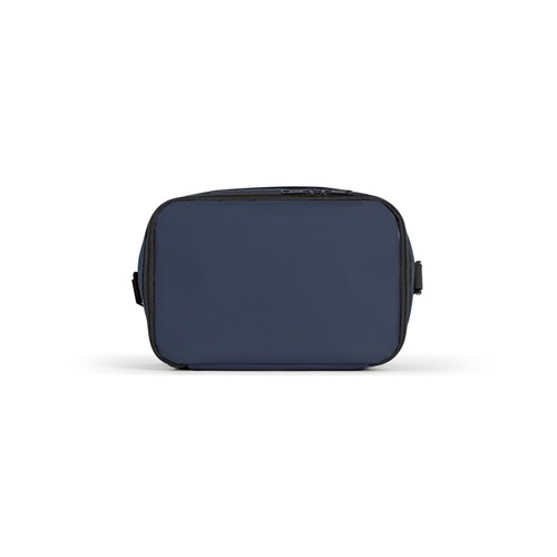 blue CANCUN. Bolsa térmica de poliéster reciclado 600D con correa de cincha ajustable 7 L