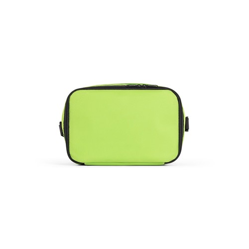 verde claro CANCUN. Bolsa térmica de poliéster reciclado 600D con correa de cincha ajustable 7 L