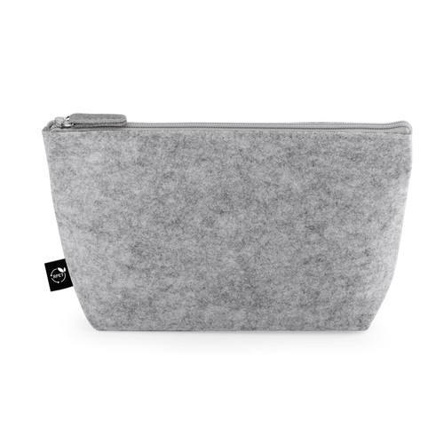gris claro MALLORCA. Bolsa multiusos de fieltro reciclado (100% rPET)