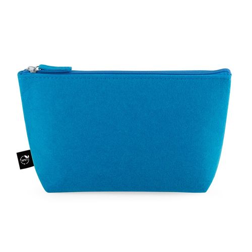 azul claro MALLORCA. Bolsa multiusos de fieltro reciclado (100% rPET)
