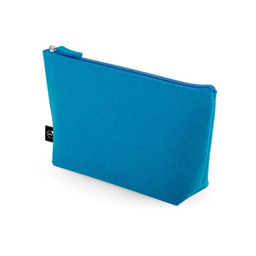 azul claro MALLORCA. Bolsa multiusos de fieltro reciclado (100% rPET)