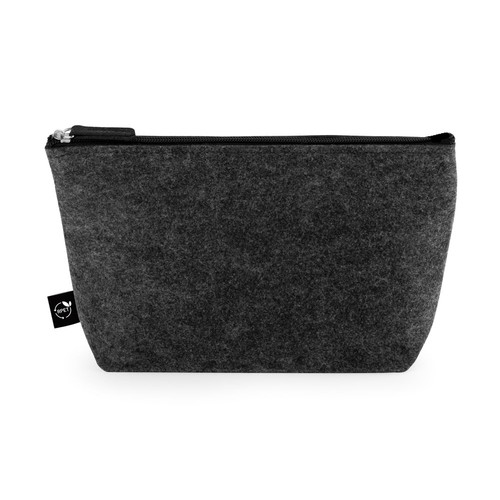 gris oscuro MALLORCA. Bolsa multiusos de fieltro reciclado (100% rPET)