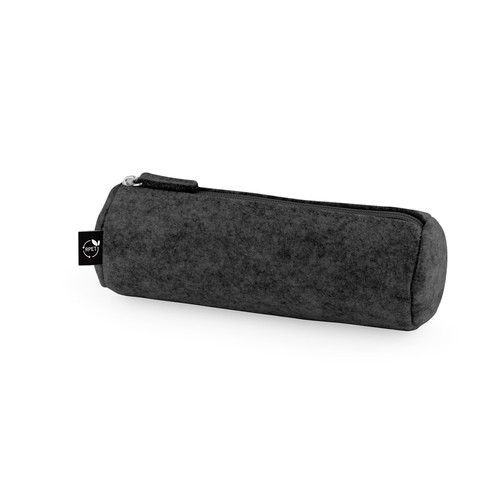 gris oscuro FELPY. Maletín multiusos de fieltro reciclado (100% rPET)