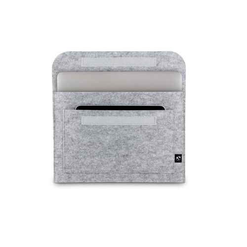 gris claro FELPY SLEEVE. Bolsa de fieltro reciclado (100% rPET) para portátil