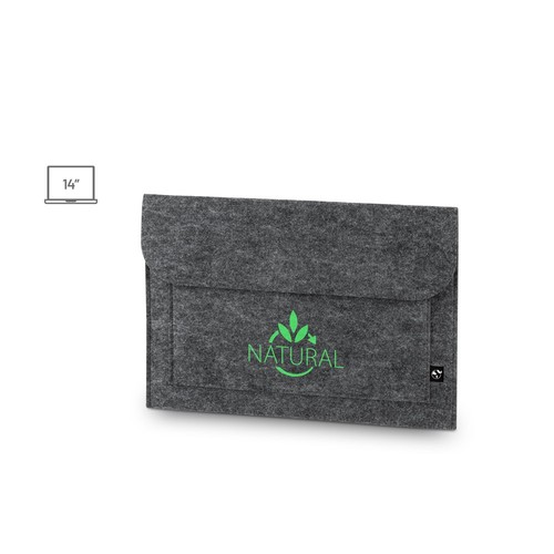 FELPY SLEEVE. BOLSA DE FIELTRO RECICLADO (100% RPET) PARA PORTÁTIL