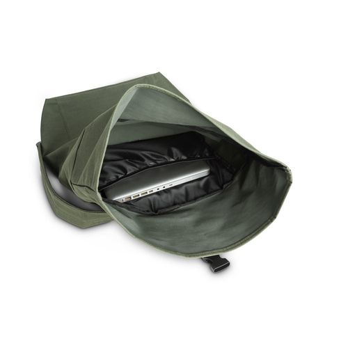 verde oscuro ATENAS. Mochila para portátil 600D con forro 210D 17'3’