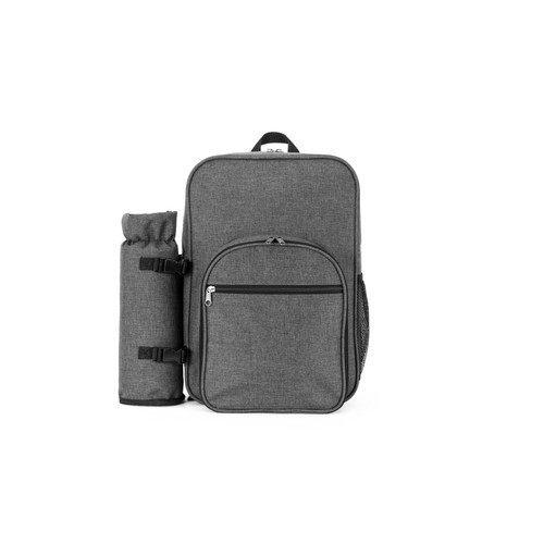 gris oscuro WHITSUNDAY. Mochila nevera para pícnic de poliéster reciclado de alta densidad 600D