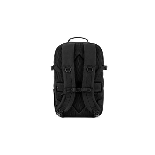 black EDINBURGH BPACK. Mochila de estilo militar en poliéster reciclado 600D, alta densidad y forro en poliéster reciclado 210D 17'3’