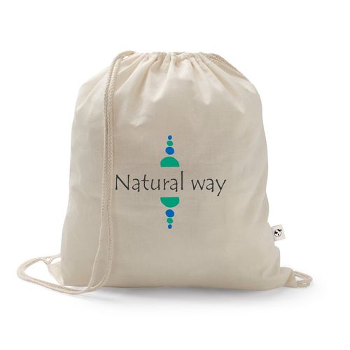 SALAMANCA. Sac à dos en coton recyclé (70%) et polyester (30% rPET) (150 g/m²) - 3