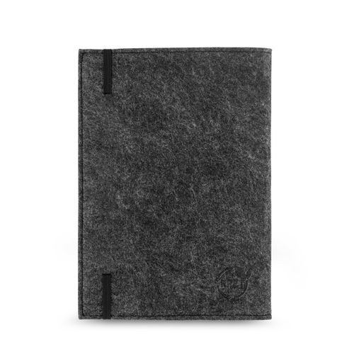 BALDWIN. Bloc-notes A5 avec couverture en feutrine recycléee (100% rPET) et pages lignées en papier 100% recyclé - 5