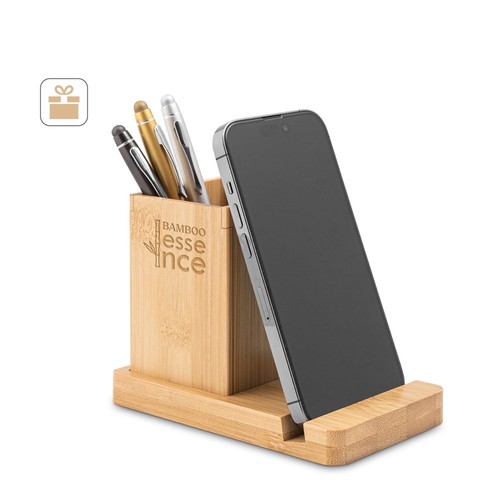ERWIN. JUEGO DE ESCRITORIO CON SOPORTE PARA MÓVIL Y VASO