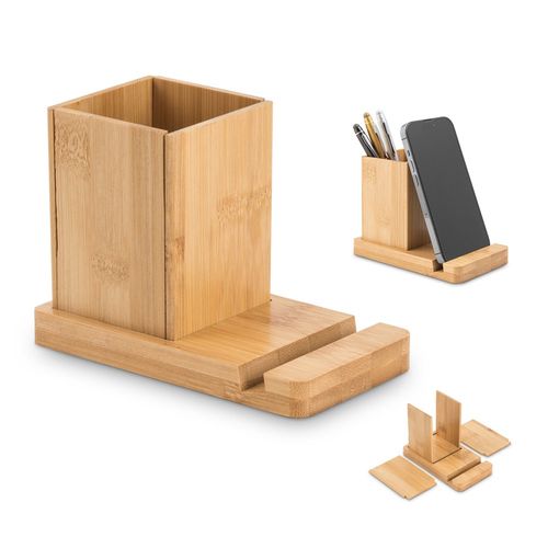 ERWIN. JUEGO DE ESCRITORIO CON SOPORTE PARA MÓVIL Y VASO