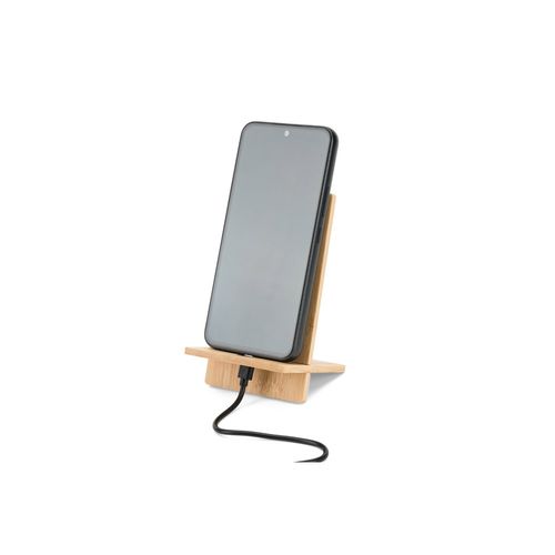 natural GALEN. Soporte para móvil de bambú, desmontable en dos partes