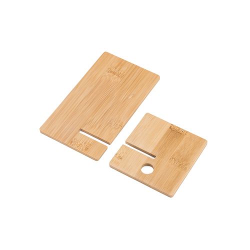 natural GALEN. Soporte para móvil de bambú, desmontable en dos partes