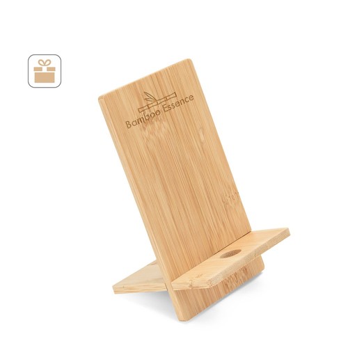 GALEN. SOPORTE PARA MÓVIL DE BAMBÚ, DESMONTABLE EN DOS PARTES