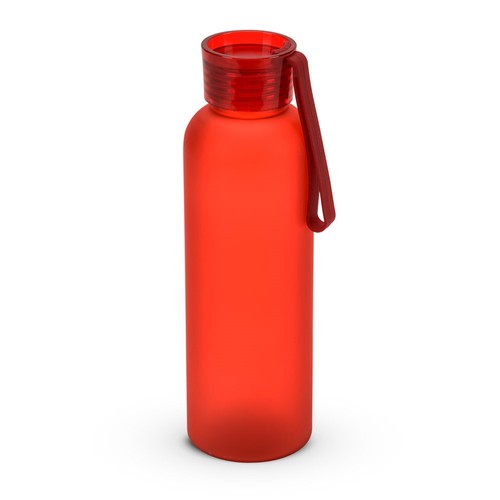 red RIO rPET. Botella de PET reciclado (100% rPET) con acabado mate 600 ml