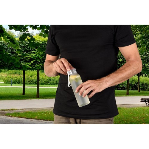 transparente RIO rPET. Botella de PET reciclado (100% rPET) con acabado mate 600 ml