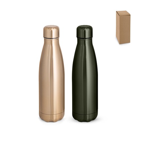 SHOW METALLIC. BOTELLA DE ACERO INOXIDABLE CON ACABADO METALIZADO MATE 510 ML