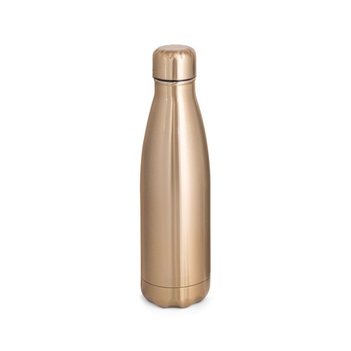 dorado satinado SHOW METALLIC. Botella de acero inoxidable con acabado metalizado mate 510 mL