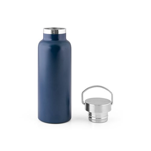 azul marino DUPLANTIS. Botella de acero inoxidable (36% reciclado) con aislamiento al vacío de 810 mL