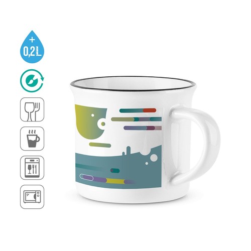 SELDEN. TAZA DE CERÁMICA PARA SUBLIMACIÓN 280 ML