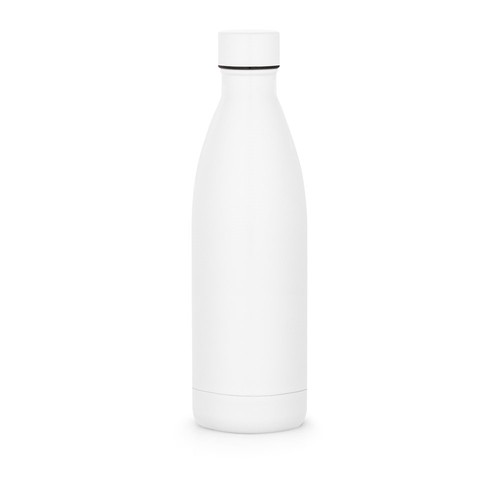 white RE-BUFFON XL. Botella de acero inoxidable de doble pared (90% reciclado) 1L