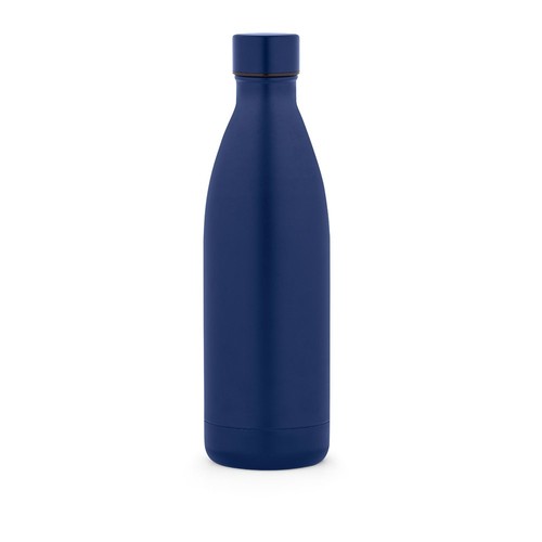 azul marino RE-BUFFON XL. Botella de acero inoxidable de doble pared (90% reciclado) 1L