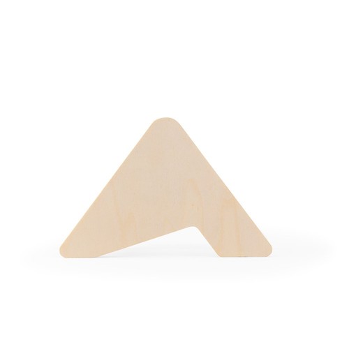 natural PLYCORK. Soporte de madera contrachapada con 6 posavasos de corcho