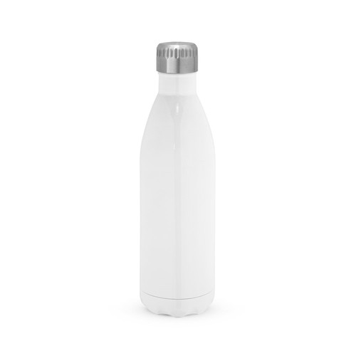 white AMORTI XL. Botella deportiva de acero inoxidable sublimado 1'1 L