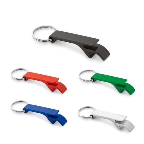 RE-BAITT. LLAVERO CON ABRIDOR DE CHAPAS DE ALUMINIO RECICLADO (100% RAL)
