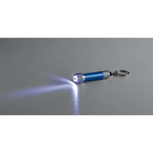 RE-LERGAN. Llavero de aluminio (92% reciclado) con linterna LED de 3 posiciones