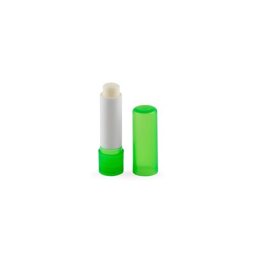 verde claro JOLIE VEGAN. Bálsamo labial vegano, en ABS reciclado (100% rABS) y PP, con aroma de vainilla