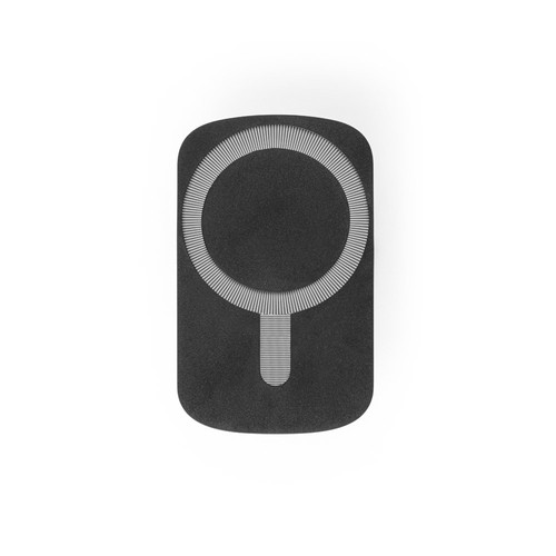 black KOCH. Soporte para smartphone para coche con cargador magnético inalámbrico de 15 W en ABS reciclado (100% rABS)