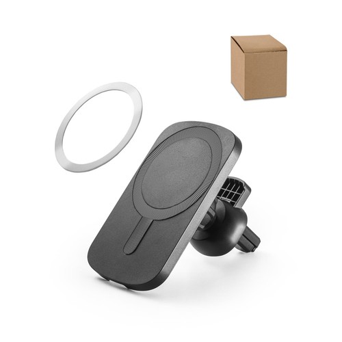 KOCH. Support pour smartphone de voiture avec chargeur magnétique sans fil 15W en ABS recyclé (100 % rABS), RIONDET SERIPUB, EYBENS