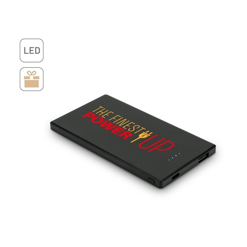 DENNING. BATERÍA EXTERNA FINA DE ACERO INOXIDABLE DE 5000 MAH