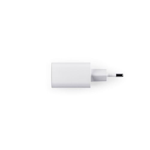 WEGENER. Adaptateur secteur avec port USB-A 18W et USB-C 20W en ABS recyclé (100 % rABS) - 4
