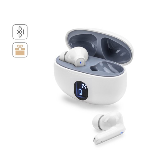CAETANO. AURICULARES INALÁMBRICOS CON 4 HORAS DE AUTONOMÍA EN ABS RECICLADO (100% RABS)