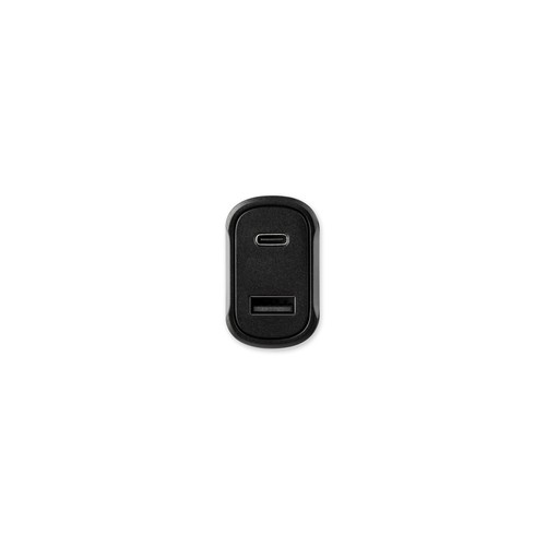 DIRAC. Adaptador para mechero con puerto USB-A de 18 W y USB-C de 20 W en ABS reciclado (100 % rABS)