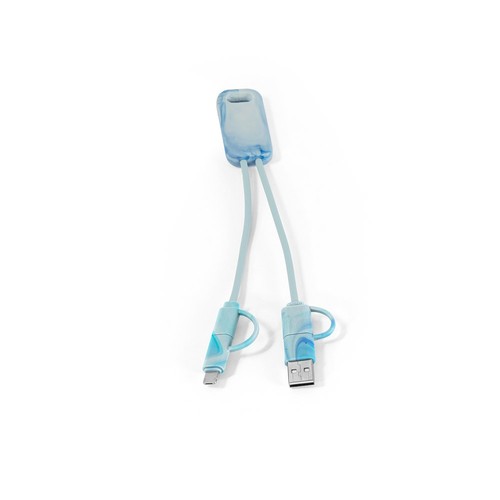 BERNERS. Câble USB 6-en-1 ultra-rapide en PET recyclé (100 % rPET) - 3