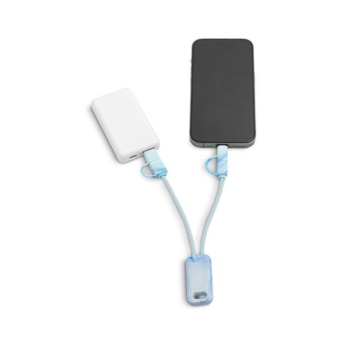 BERNERS. Câble USB 6-en-1 ultra-rapide en PET recyclé (100 % rPET) - 4