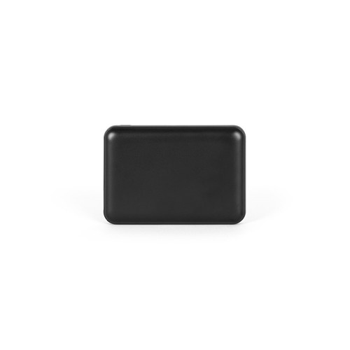 black LEAKEY 5. Batería externa de 5'000 mAh en ABS reciclado (100% rABS)