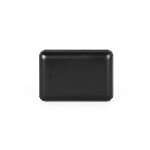 black LEAKEY 10. Batería externa de 10'000 mAh en ABS reciclado (100% rABS