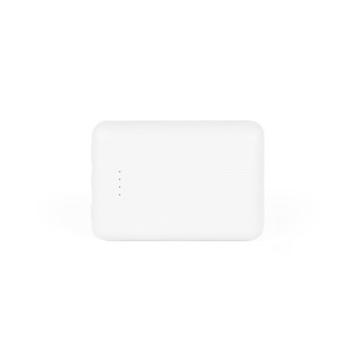 white LEAKEY 10. Batería externa de 10'000 mAh en ABS reciclado (100% rABS