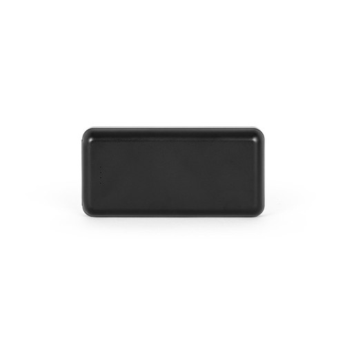 black LEAKEY 20. Batería externa de 20'000 mAh en ABS reciclado (100% rABS)