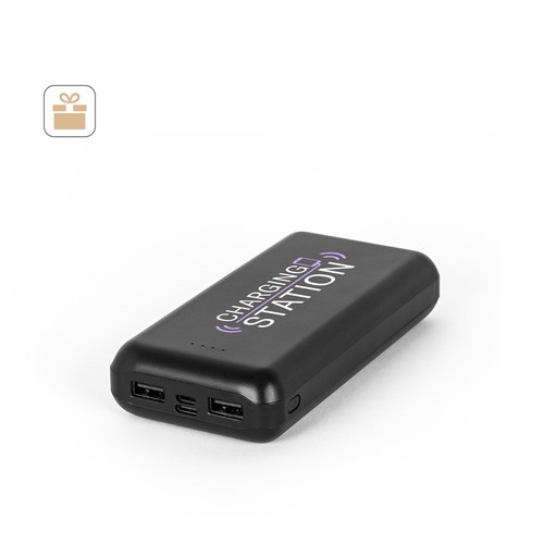 LEAKEY 20. BATERÍA EXTERNA DE 20'000 MAH EN ABS RECICLADO (100% RABS)