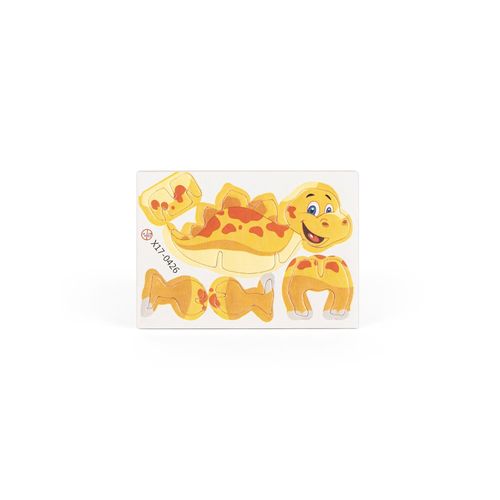 DINOSAURUS. Puzzle 3D de papel con forma de dinosaurio