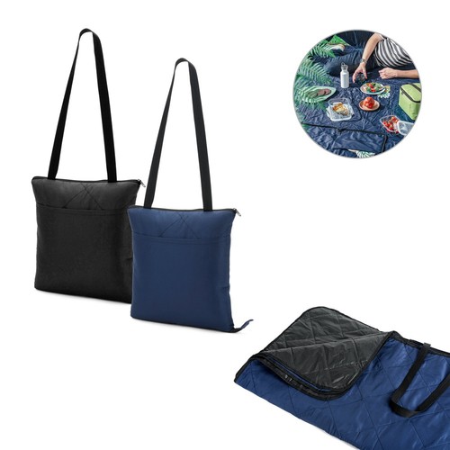 GRADY. Manta de picnic plegable de rPET y PEVA, Merchandising, artículos personalizados para tu promoción de marca